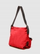 Leather shoulder bag with two front pockets