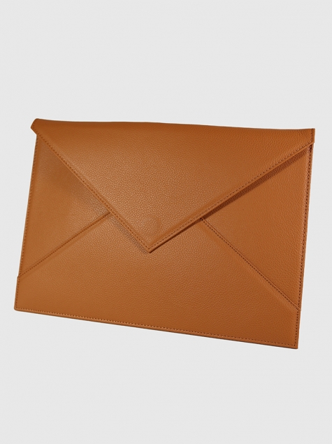 Leather envelope-style portfolio