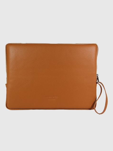 Funda de ordenador de piel